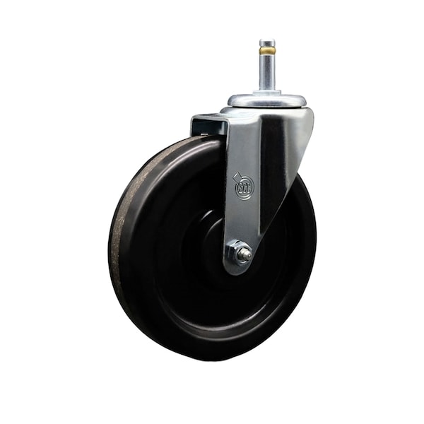 6 Phenolic Wheel Swivel 7/16'' Grip Ring Stem Caster